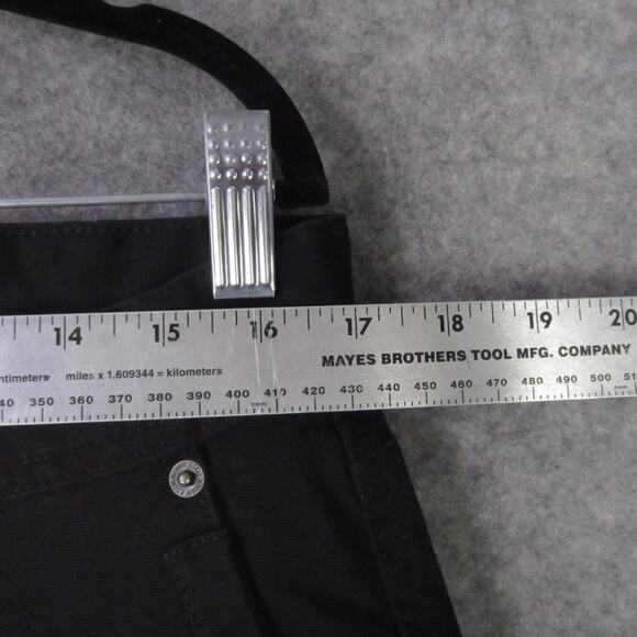 Eddie Bauer Pants Mens 32x34 Black Canvas Utility Workwear 1751319 Pockets - Picture 2 of 8